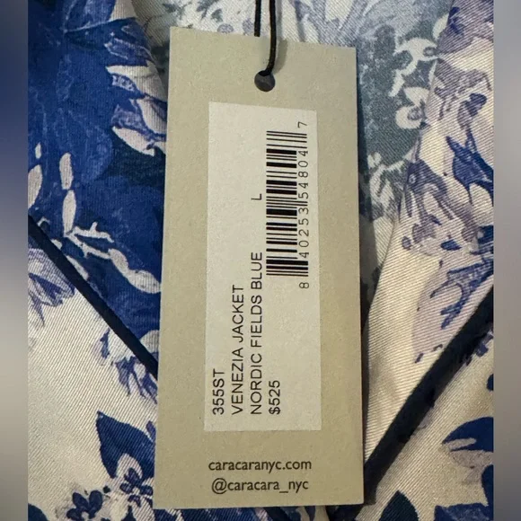 NWT CARA CARA SILK VENEZIA JACKET L - Picture 5 of 5